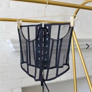 Vanessa Mooney Beatrix Corset Top - black